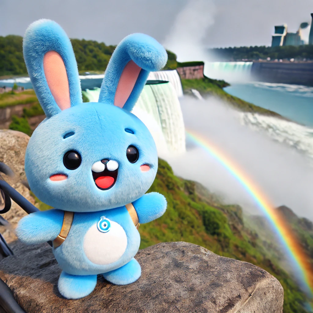 Bubu during a visit to Niagara Falls!
